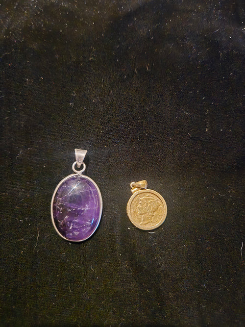 Amethyst Pendant in .925 Sterling Silver