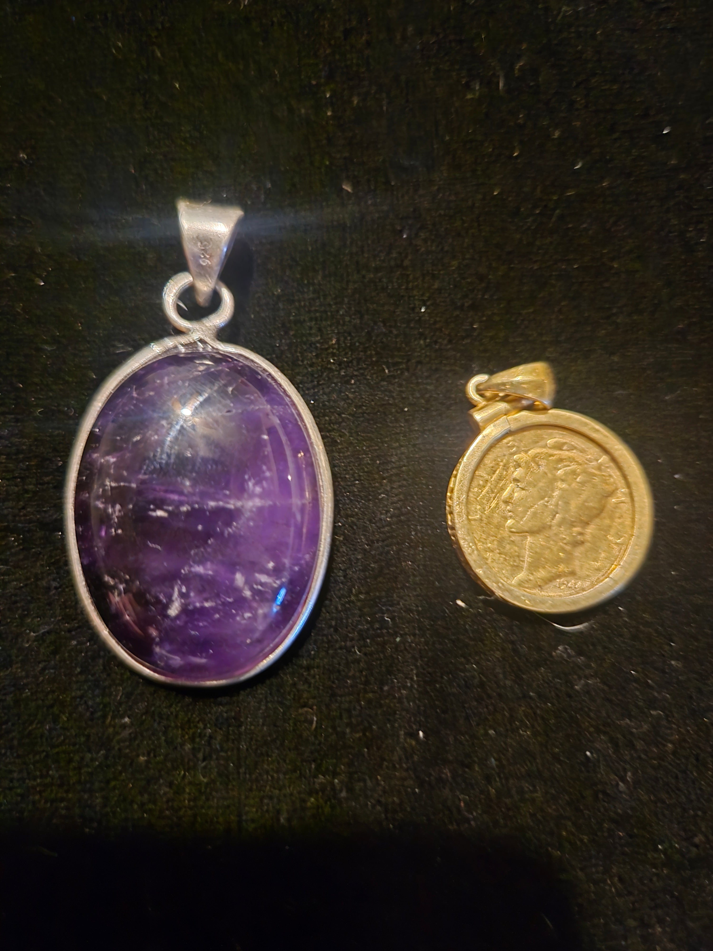 Amethyst Pendant in .925 Sterling Silver